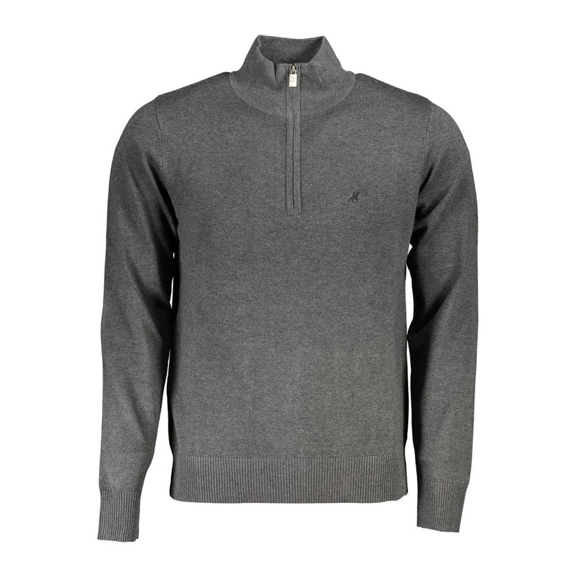 U.S. Grand Polo Graues Sweatshirt aus Nylon