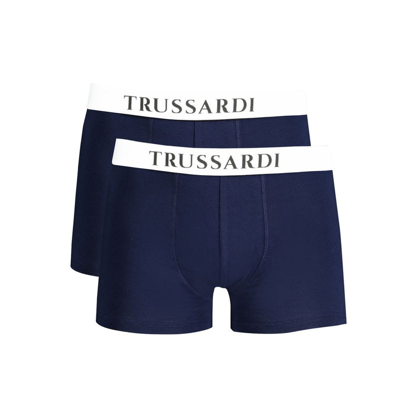 Trussardi Blu Cotton Herren Unterwäsche