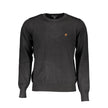 U.S. Grand Polo Schwarzer Herrenpullover aus Viskose