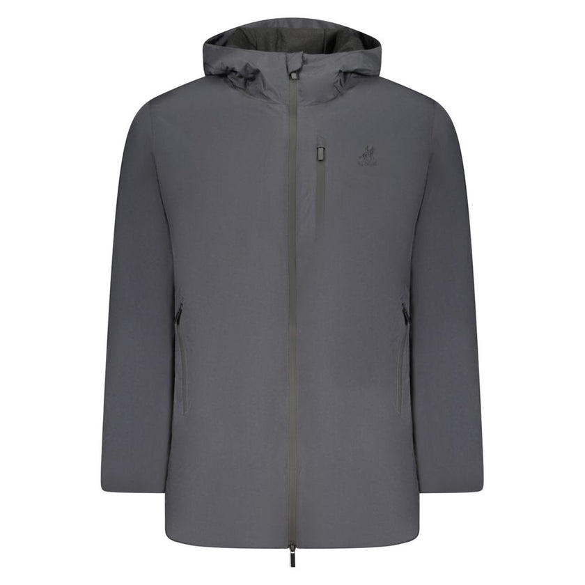 U.S. Grand Polo Schwarze Polyester-Herrenjacke