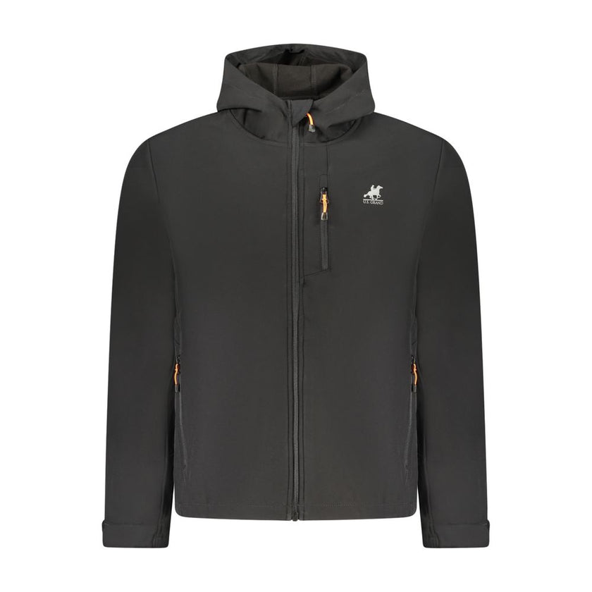 U.S. Grand Polo Schwarze Polyester Herrenjacke