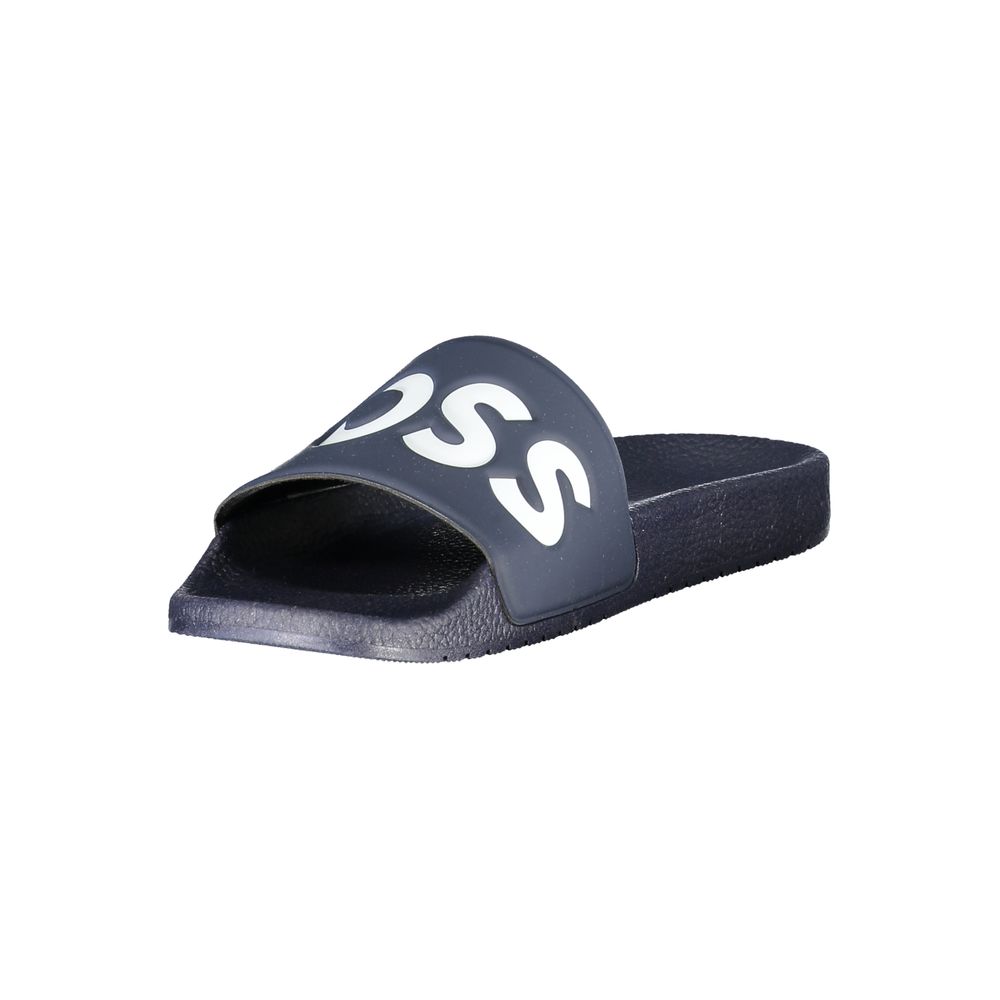 Hugo Boss Men's Blue Polyurethane Slip-On Shoes