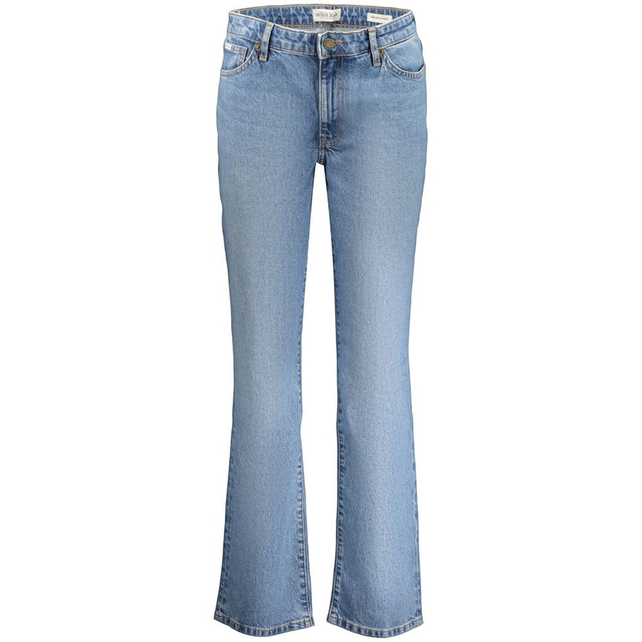 Guess Jeans Blaue Baumwolljeans mit geradem Bein