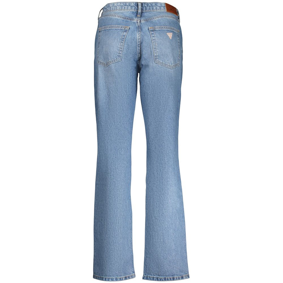 Guess Jeans Blaue Baumwolljeans mit geradem Bein