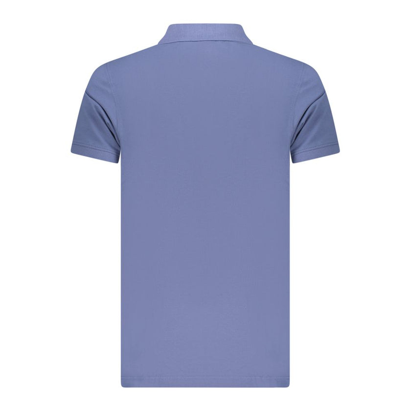 Norway 1963 Blaues Baumwoll-Poloshirt für Herren