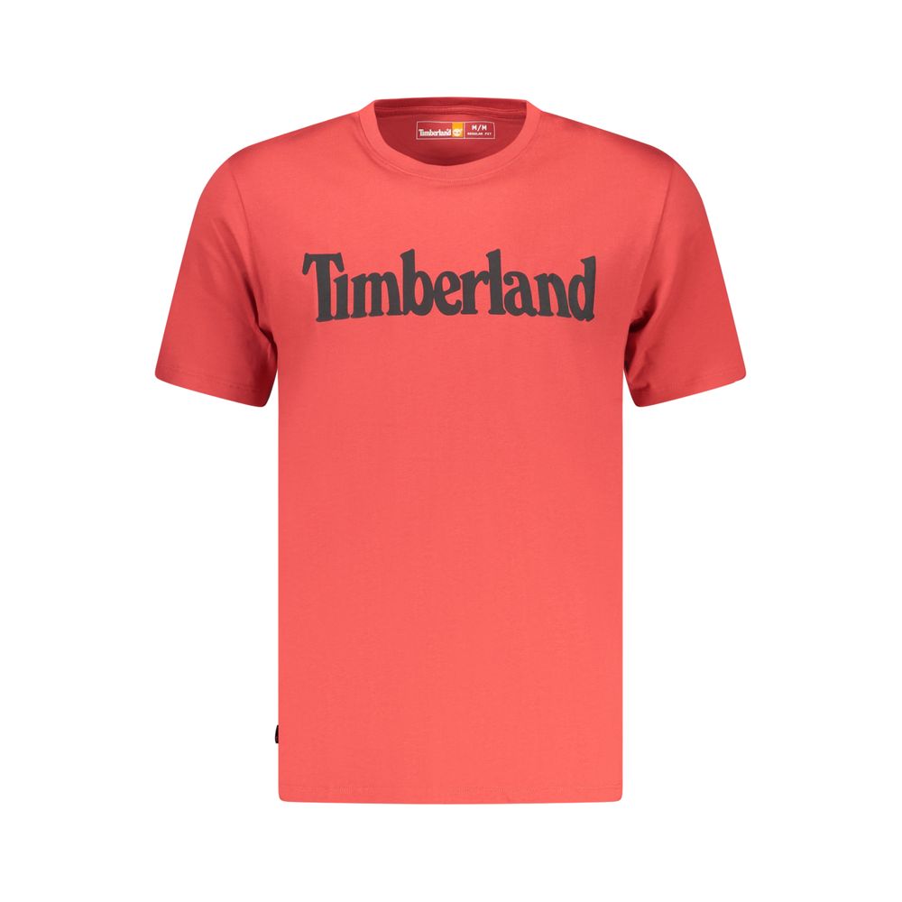Timberland Men's Red Cotton T-Shirt