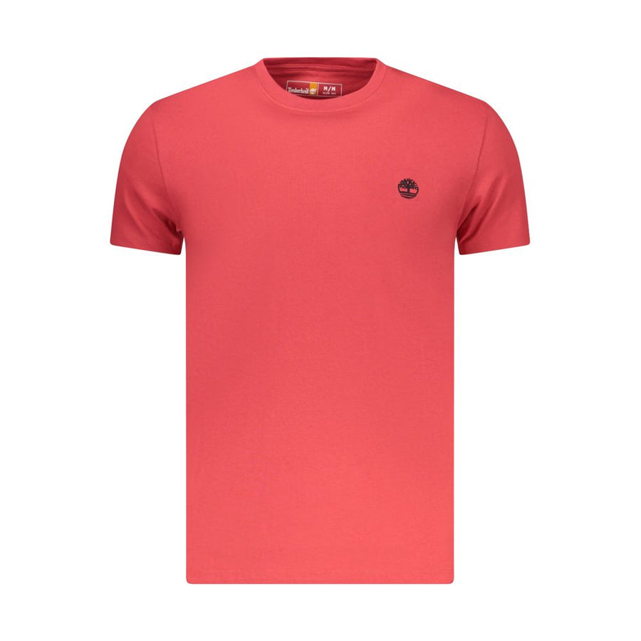 Timberland Red Cotton T-Shirt for Men