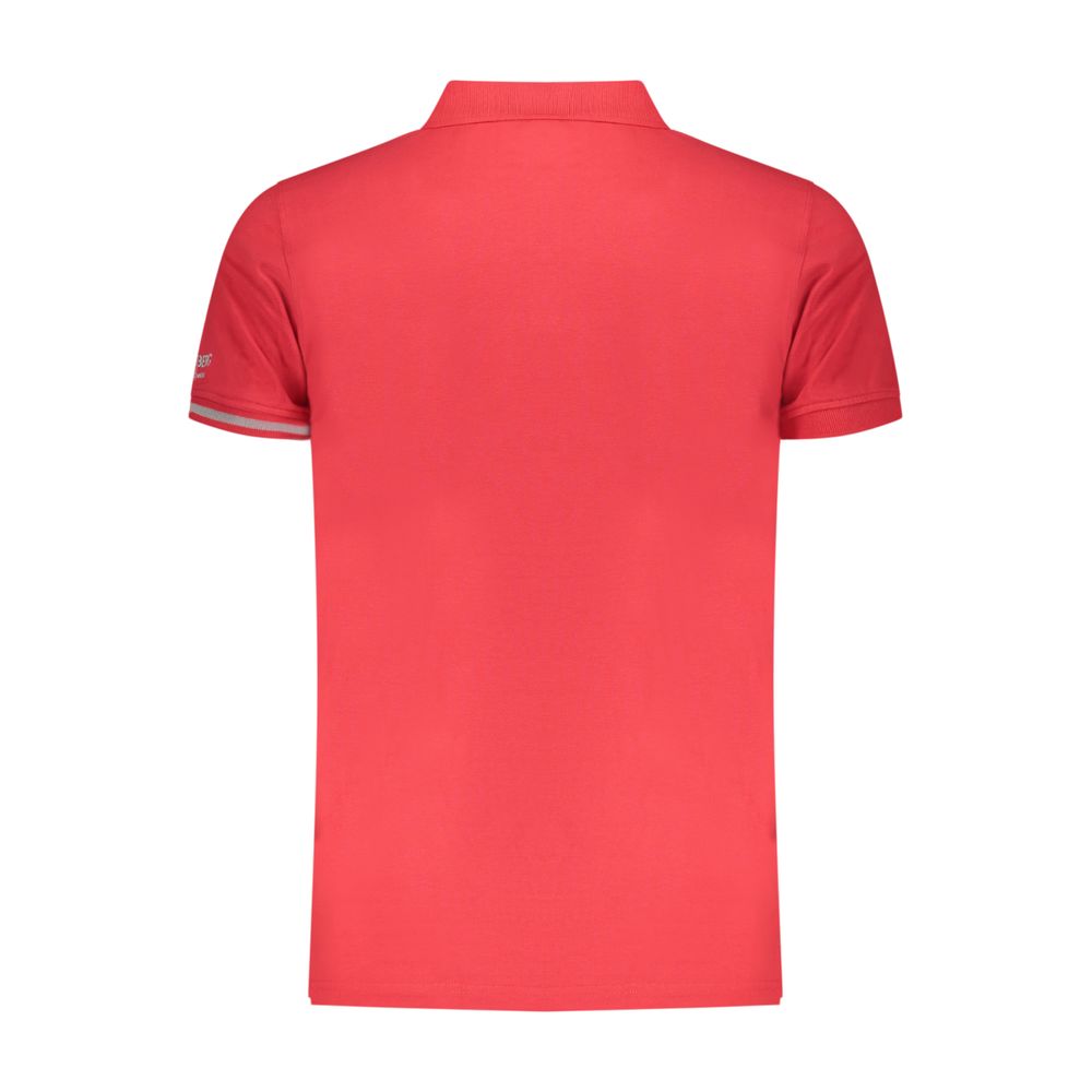 Iceberg Men's Red Cotton Polo Shirt