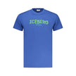 Iceberg Blaues Baumwoll-T-Shirt für Herren