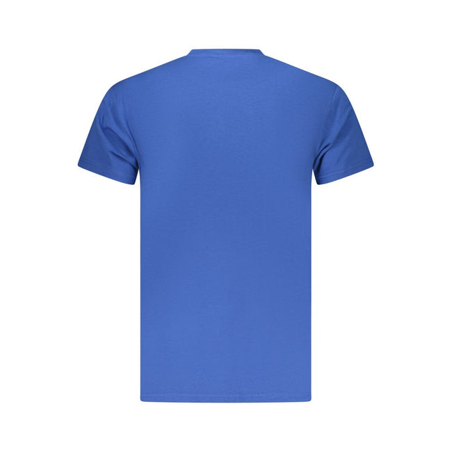 Iceberg Blaues Baumwoll-T-Shirt für Herren