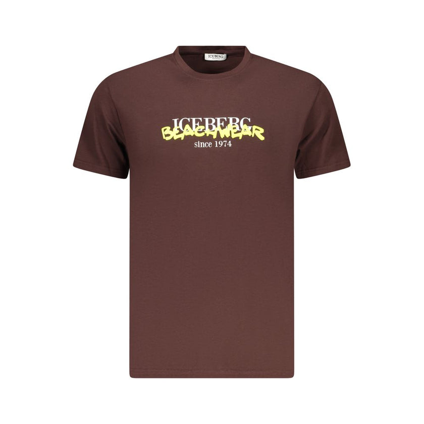 Iceberg Gelbes Baumwoll-T-Shirt