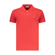 Iceberg rotes Baumwoll-Poloshirt für Herren in klassischem Design