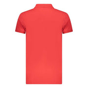Iceberg rotes Baumwoll-Poloshirt für Herren in lebendigem Rot