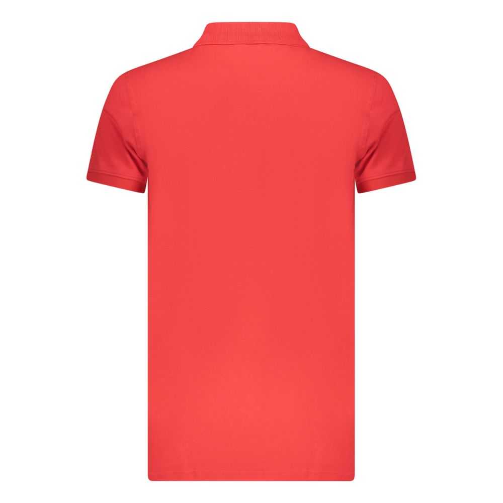 Iceberg rotes Baumwoll-Poloshirt für Herren in lebendigem Rot