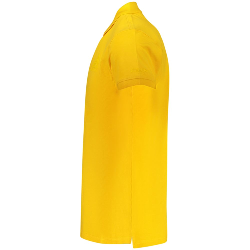 Iceberg Men's Yellow Cotton Polo Shirt