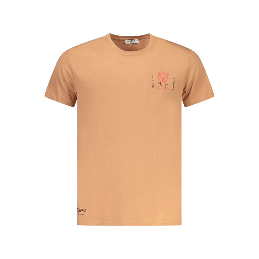 Men's Iceberg Marrone Cotton T-Shirt