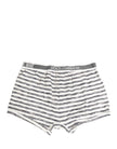 Dolce & Gabbana Herren-Boxershorts in Grau-Weiß gestreift, Regular Fit