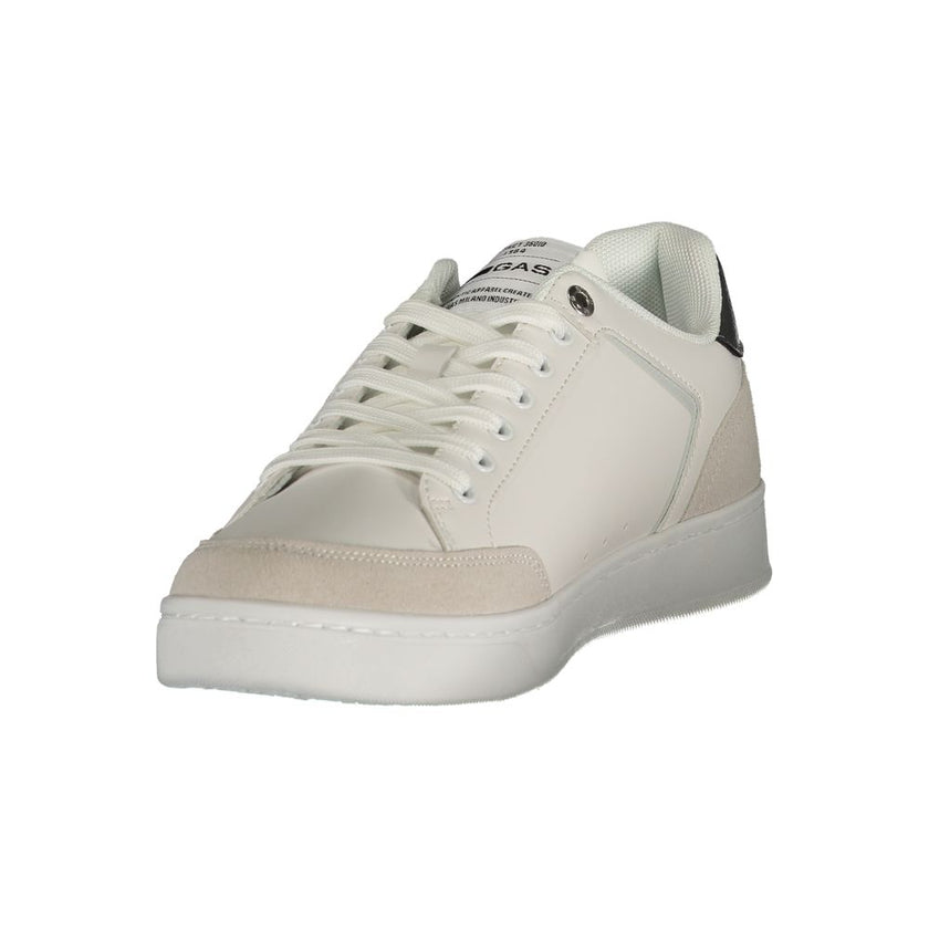 Gas Weißer Herren-Sneaker aus Polyurethan
