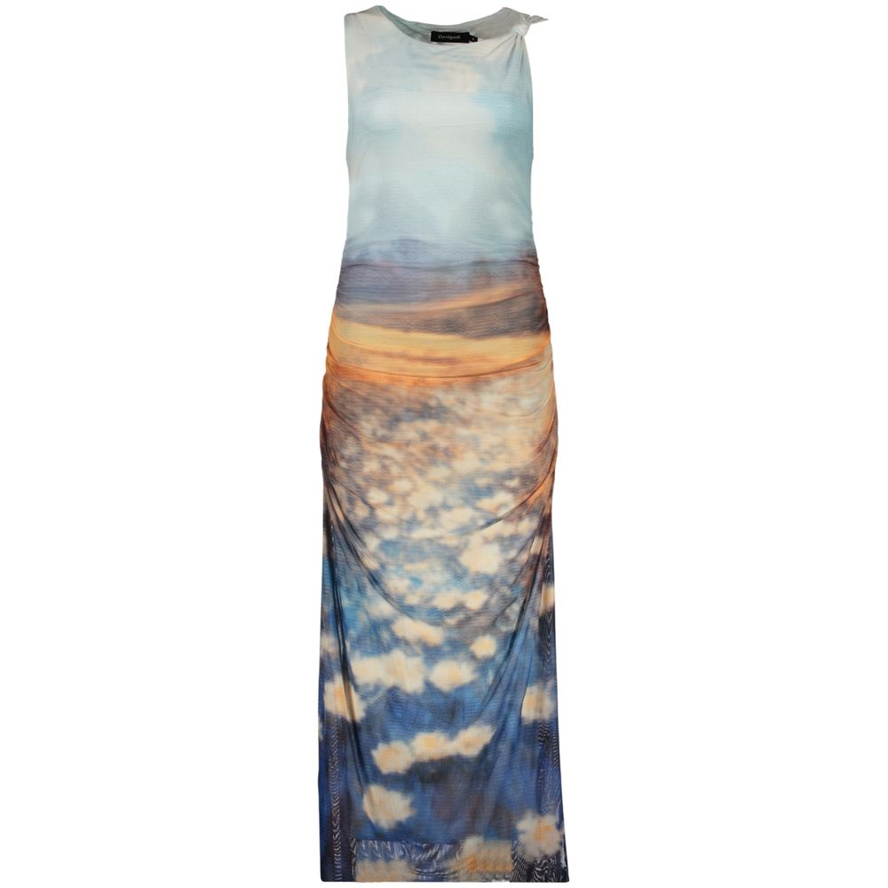Desigual Blaues Freizeitkleid aus Polyester