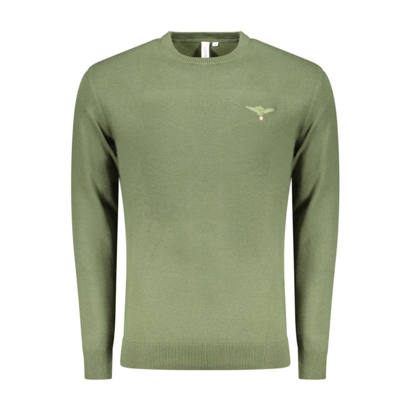 Accademia Militare Verde Baumwollpullover für Herren