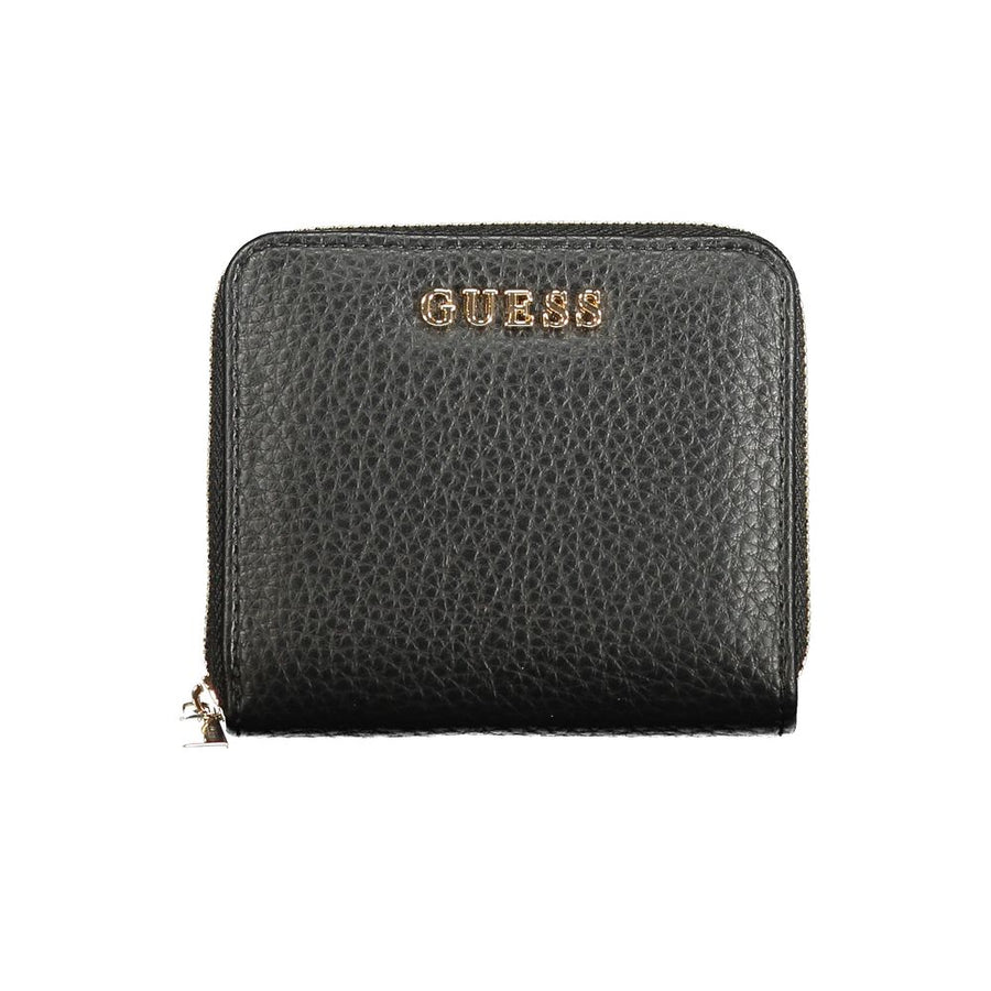 Guess Jeans Schwarze Geldbörse aus Polyurethan für Damen