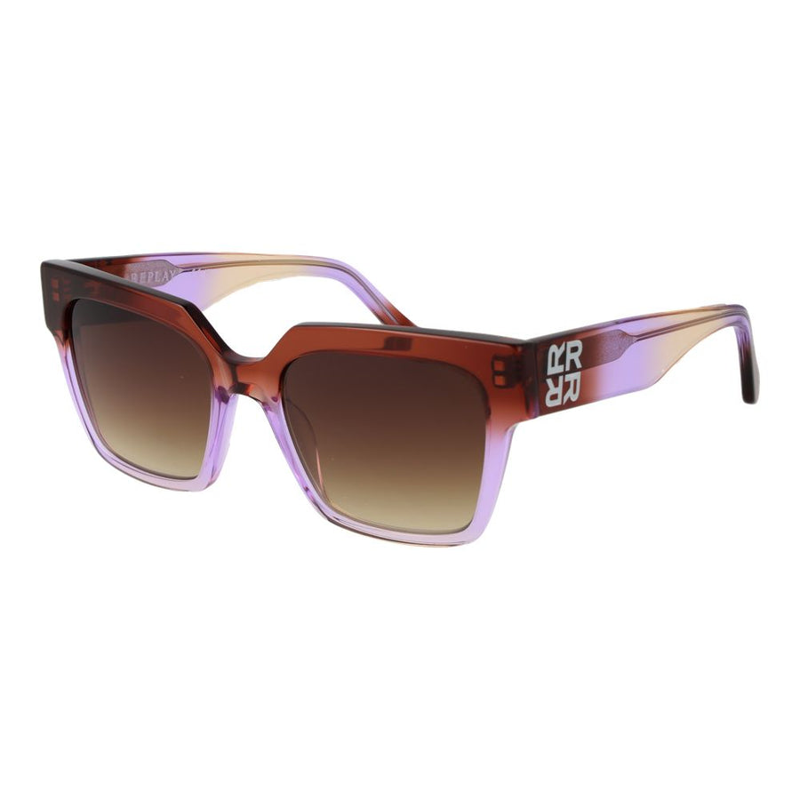 Replay Violette Sonnenbrille aus Kunststoff