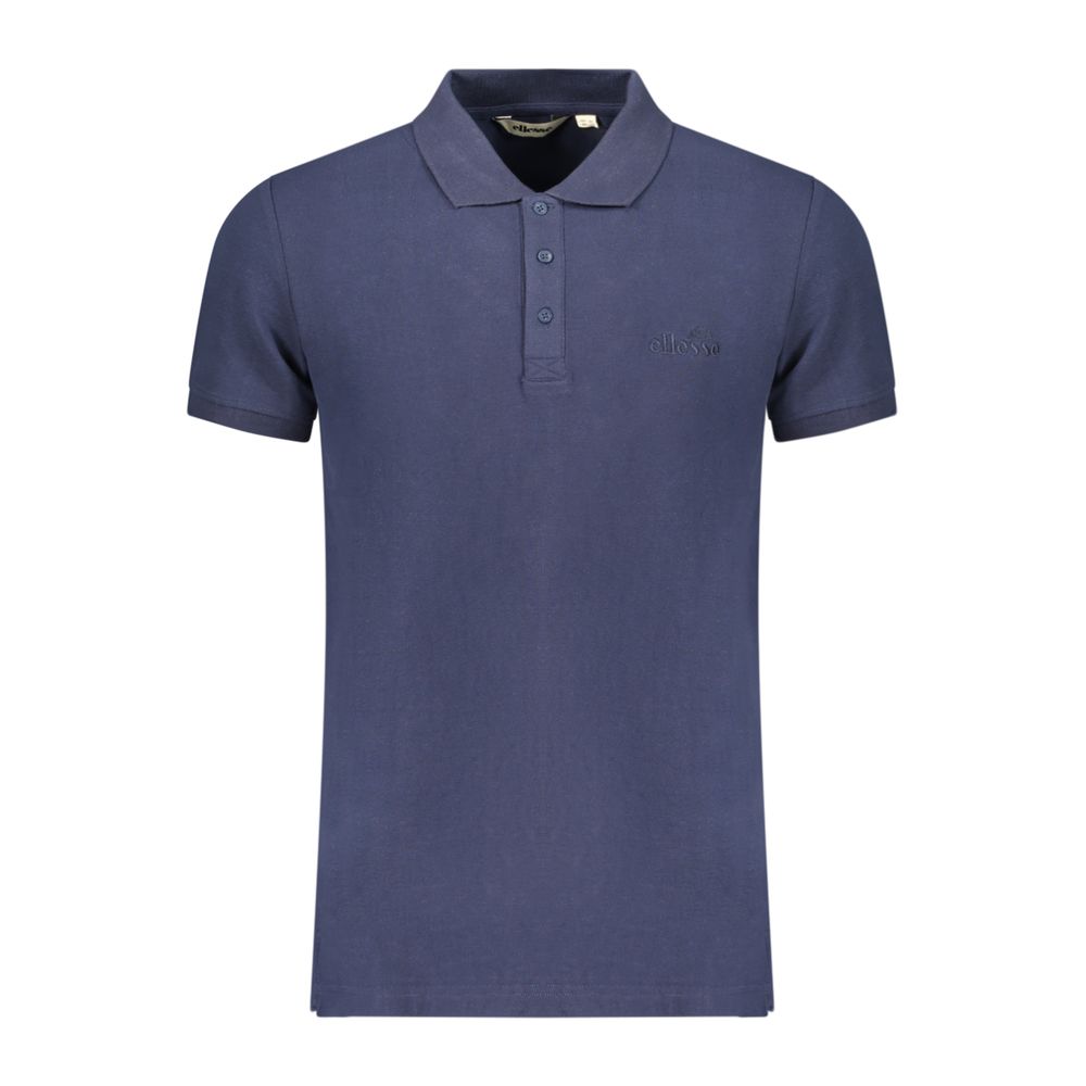 Ellesse Men's Blue Cotton Polo Shirt