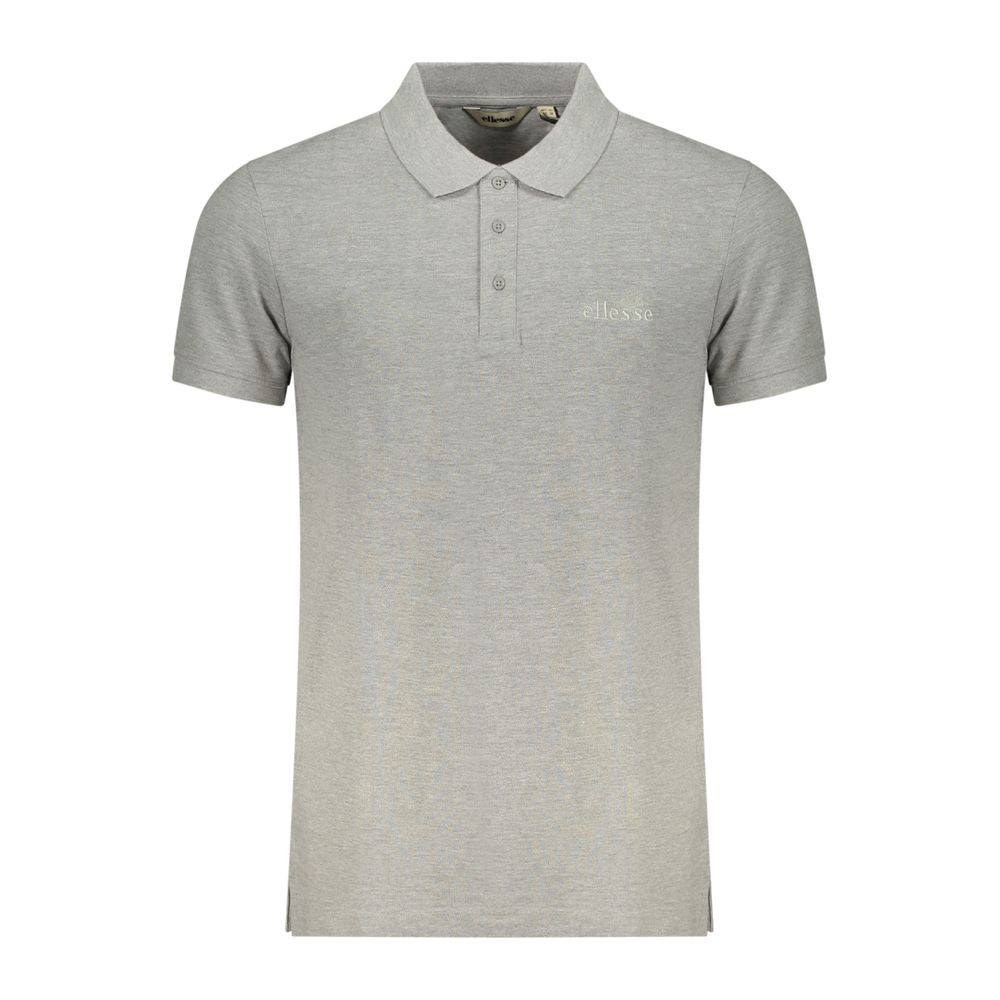 Ellesse Grey Cotton Men's Polo Shirt