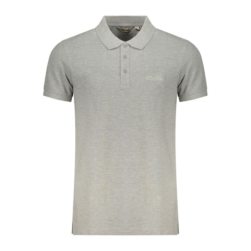 Ellesse Grigio Baumwoll-Herrenpoloshirt