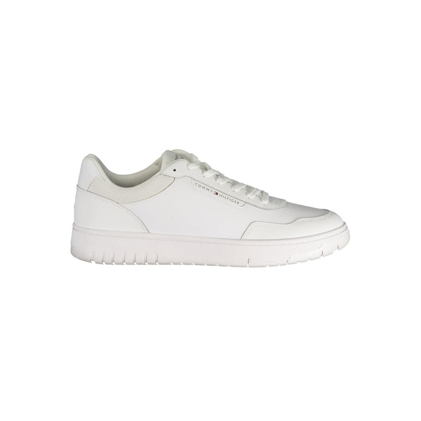 Tommy Hilfiger Weißer Herren-Sneaker aus Polyurethan