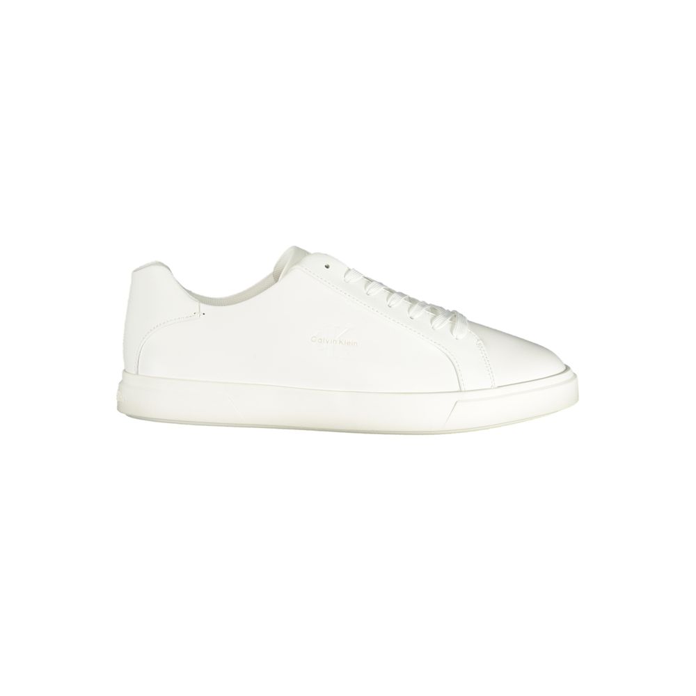 Calvin Klein Men's White Polyurethane Sneaker