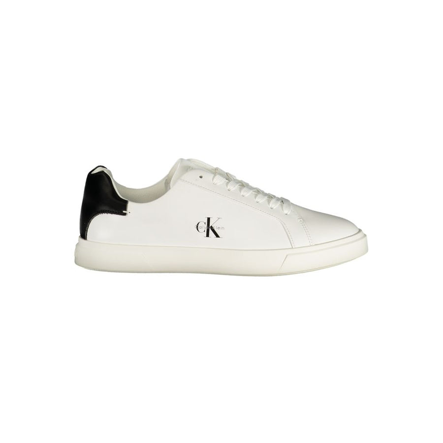 Calvin Klein White Polyester Low-Top Sneakers