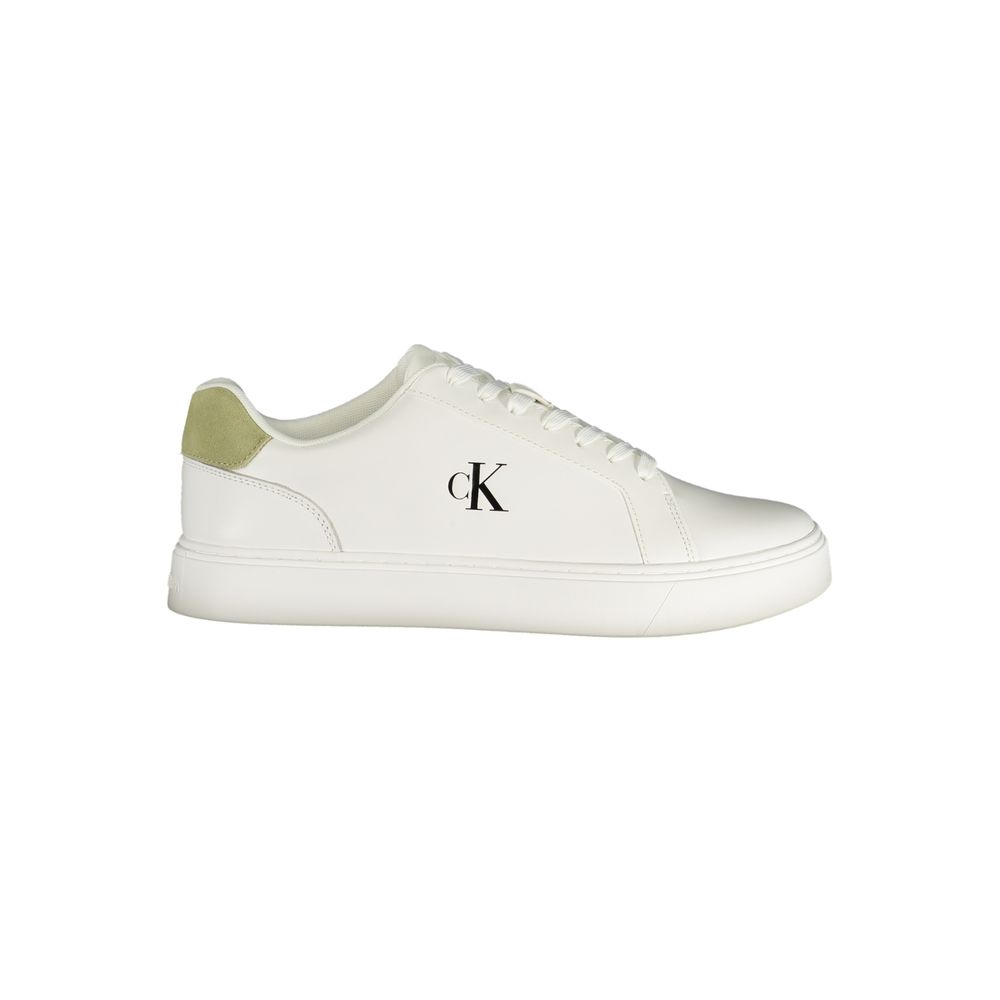 Calvin Klein White Polyurethane Men's Sneaker