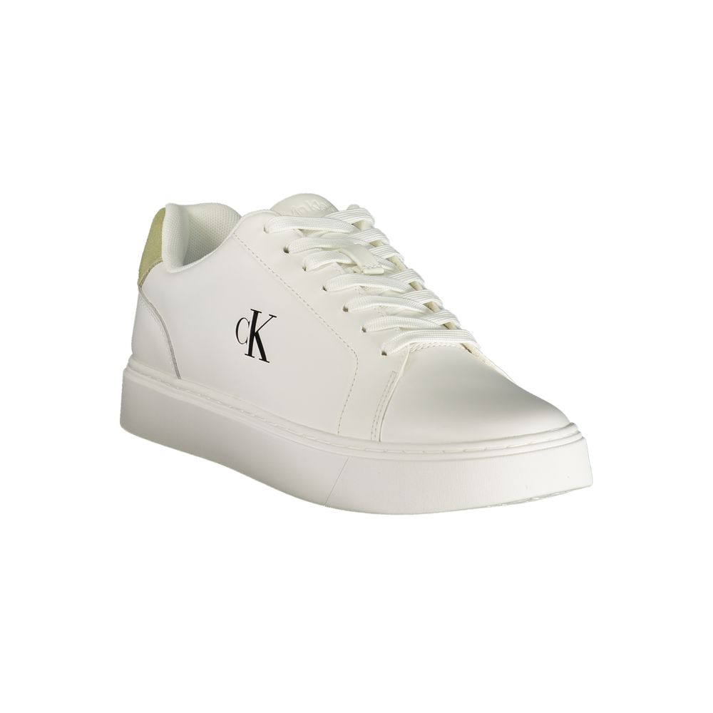 Calvin Klein White Polyurethane Men's Sneaker