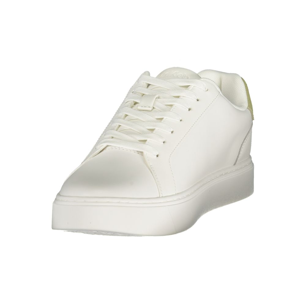 Calvin Klein White Polyurethane Men's Sneaker