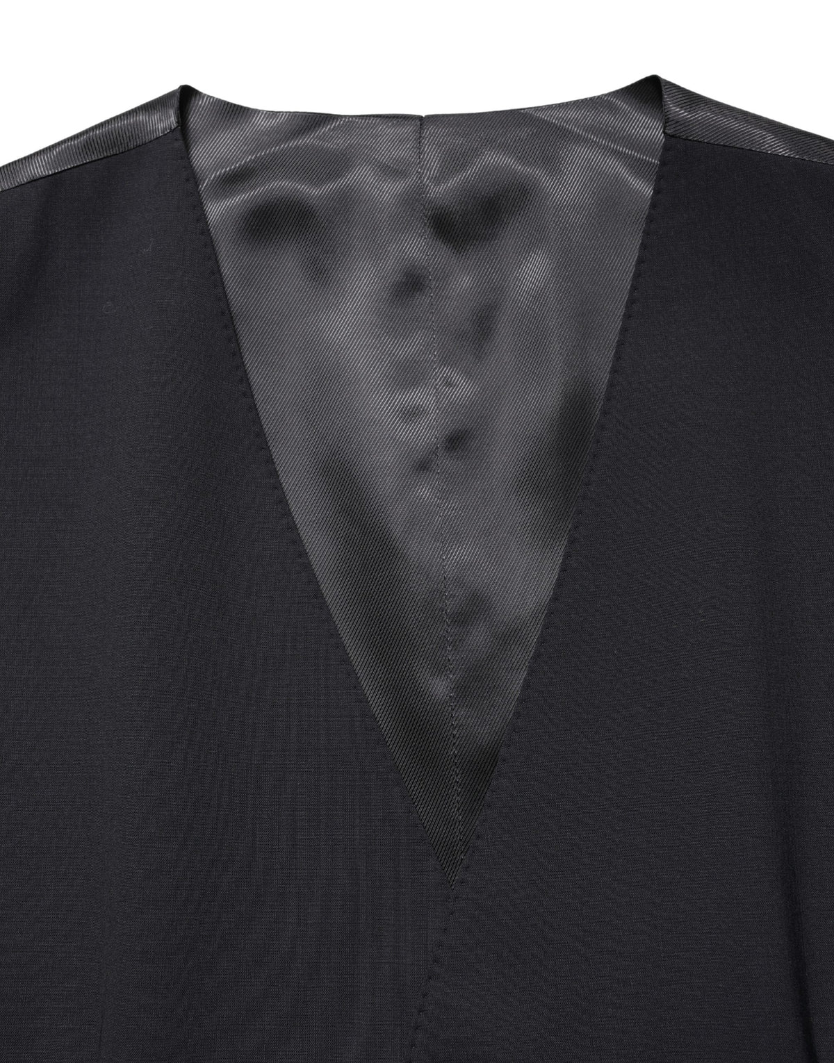 Dolce & Gabbana Black Slim-Fit Wool Vest
