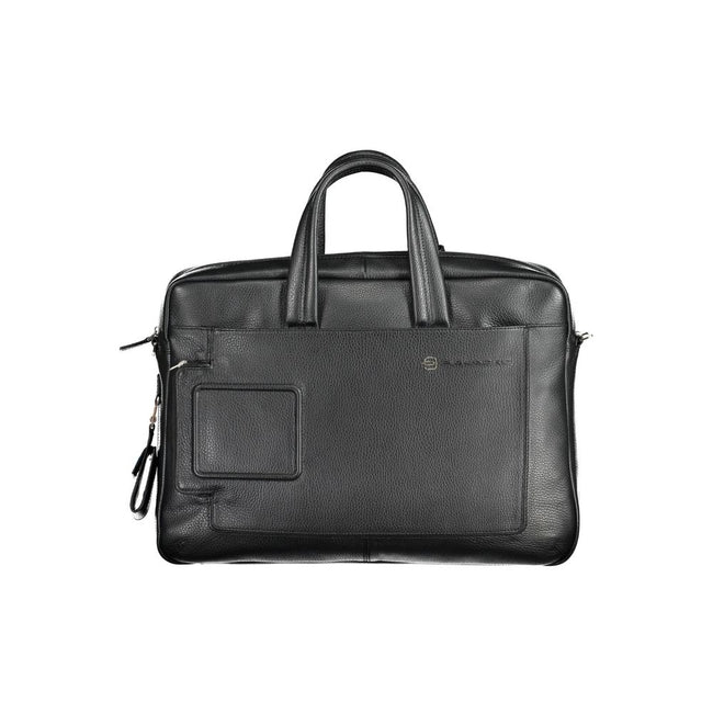 Piquadro Nero Leder Herren-Aktentasche