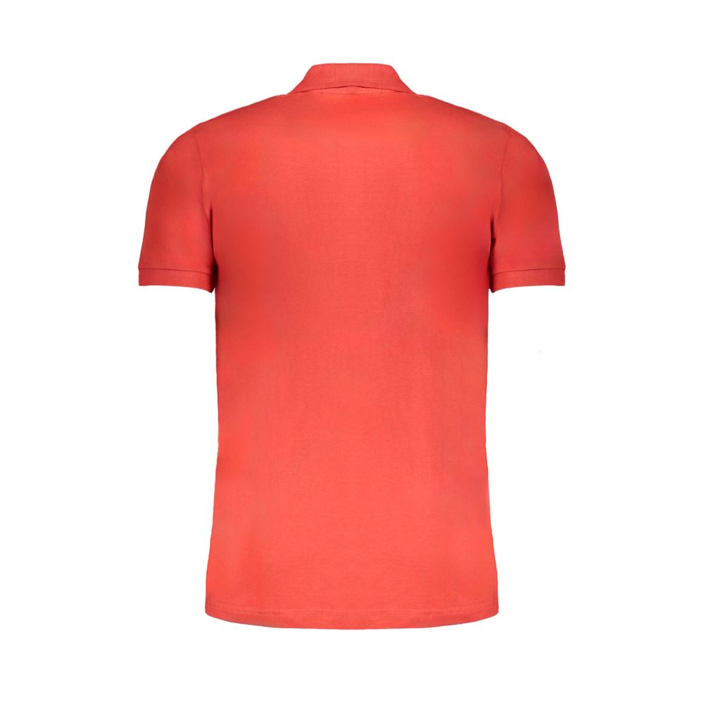 Gianmarco Venturi Men's Red Cotton Polo Shirt