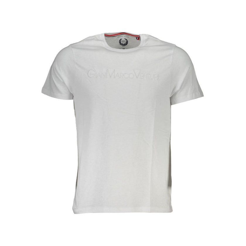 Gianmarco Venturi Bianco Baumwoll-T-Shirt für Herren