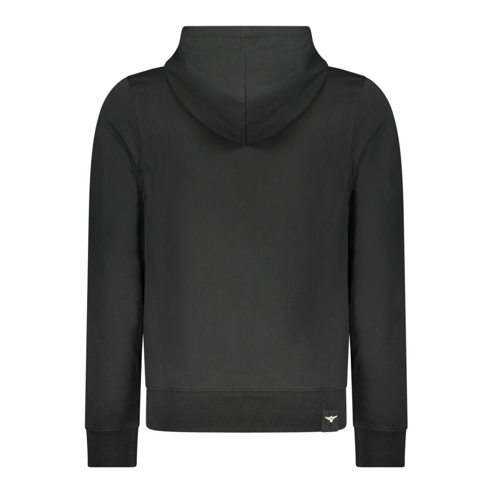 Accademia Militare Schwarzer Herren-Hoodie aus Baumwolle