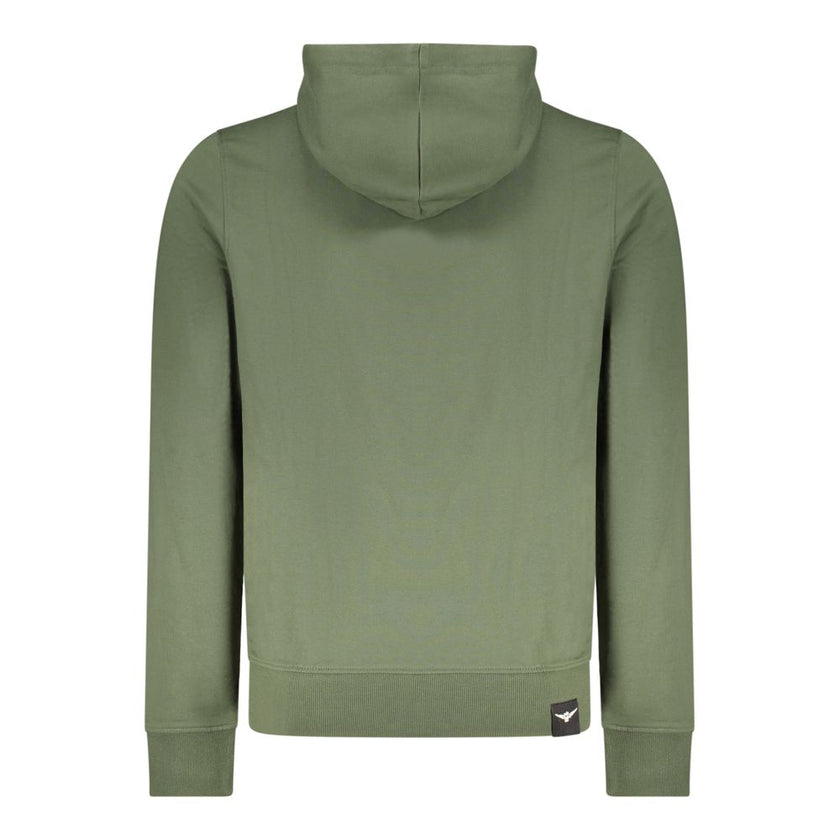 Accademia Militare Verde Baumwoll-Kapuzenpullover für Herren