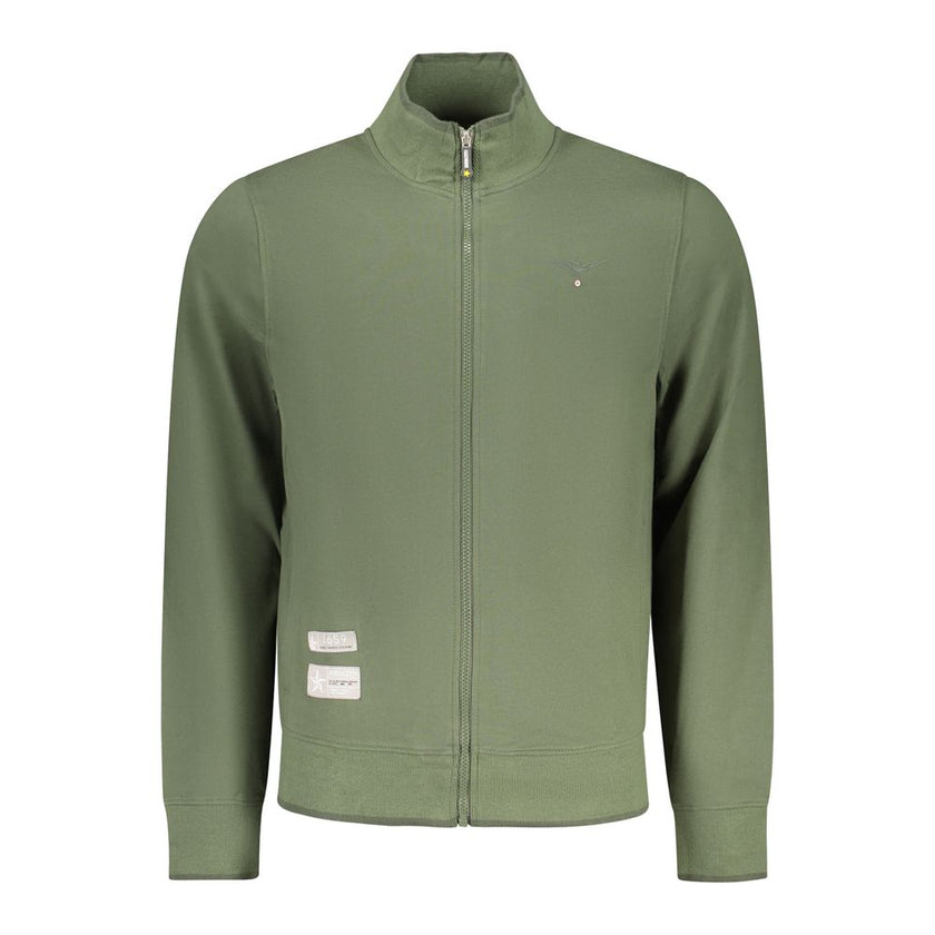 Accademia Militare Verde Baumwoll-Sweatshirt für Herren