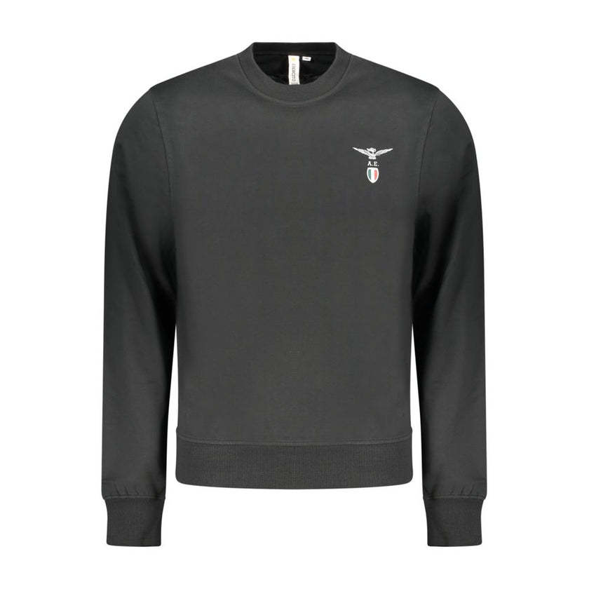 Accademia Militare Schwarzer Baumwoll-Sweatshirt