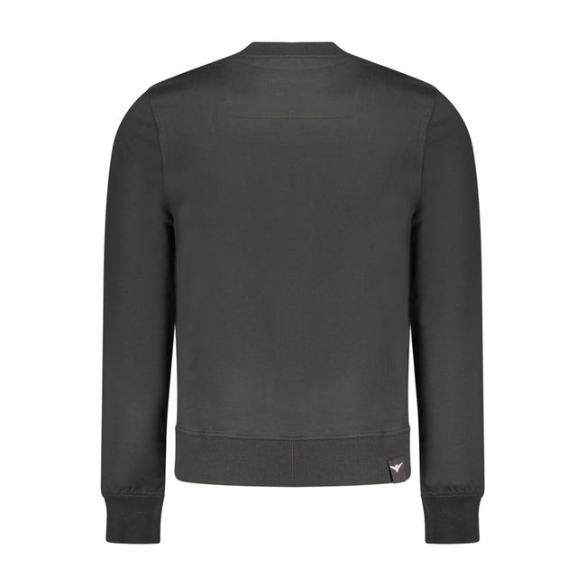 Accademia Militare Schwarzer Baumwoll-Sweatshirt