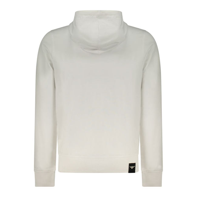 Accademia Militare Bianco Baumwoll-Kapuzenpullover für Herren