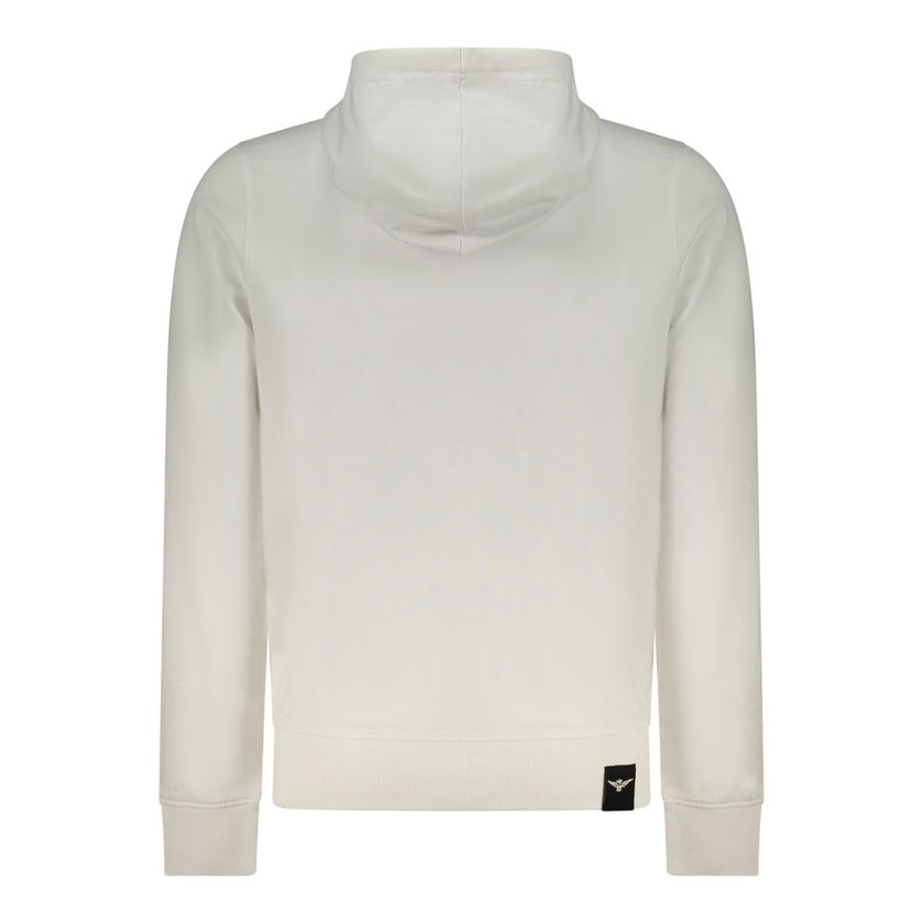 Accademia Militare Bianco Baumwoll-Kapuzenpullover für Herren