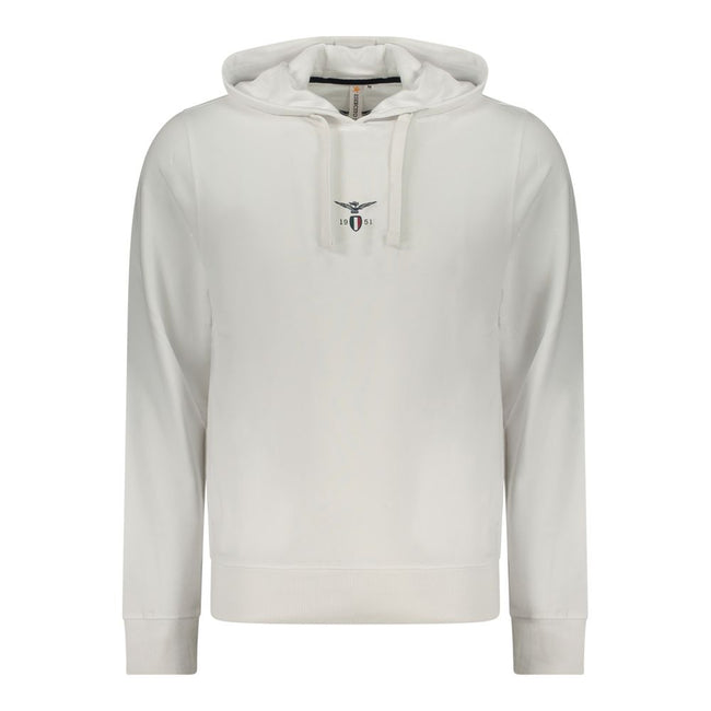 Accademia Militare Weißes Herren-Sweatshirt aus Baumwolle