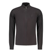 U.S. Grand Polo Schwarzer Herren-Cardigan aus Baumwolle