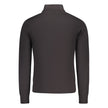 U.S. Grand Polo Schwarzer Herren-Cardigan aus Baumwolle