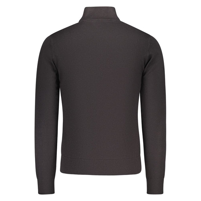U.S. Grand Polo Schwarzer Herrenpullover aus Baumwolle